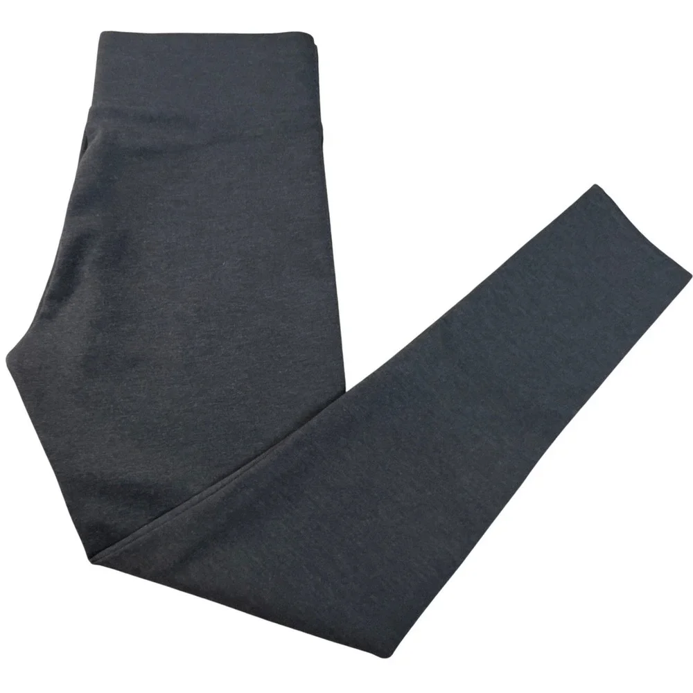 Ann Taylor LOFT Legging Size Small Gray Knit Comfort Stretch Athleisure Casual - Picture 1 of 9